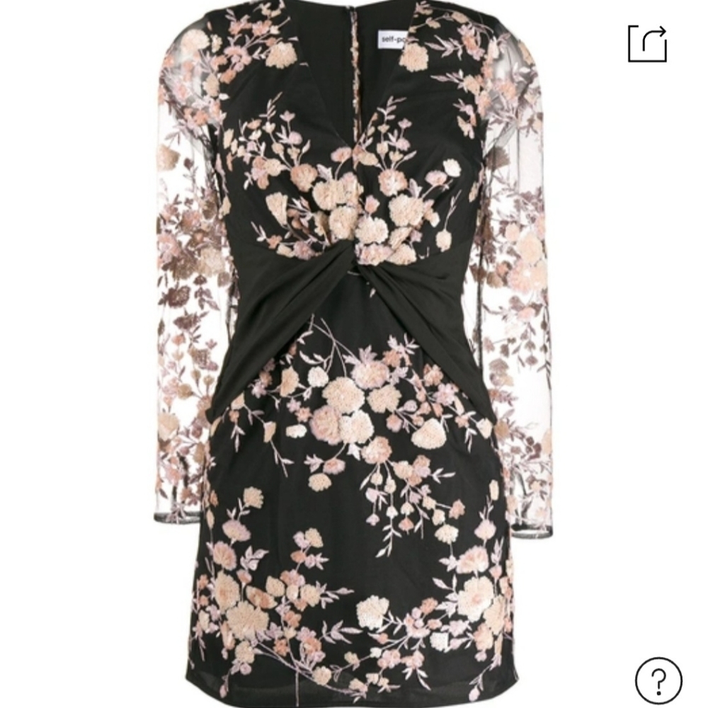 COPY - Self Portrait Floral Lace Mini Dress